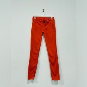 Fade to Blue Brand Orange Jeans